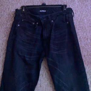 Size 31x32 Plain Black Express Jeans